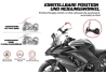 SEFIS B L klare Plexiglaserhöhung für Motorräder für Motorrad