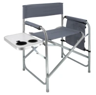 SEFIS Basic Camping-Klappstuhl mit Tisch und Becherhalter