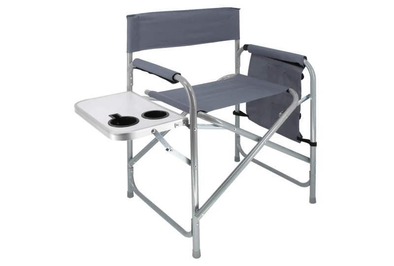 SEFIS Basic Camping-Klappstuhl mit Tisch und Becherhalter 