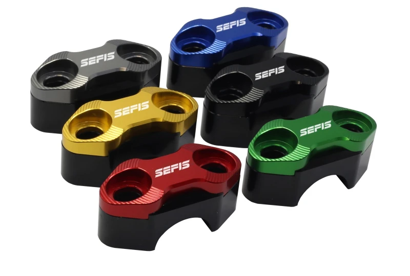 SEFIS CNC Klemme für Erhöhungen 22mm für Motorrad