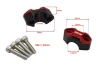 SEFIS CNC Klemme für Erhöhungen 22mm für Motorrad