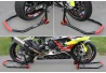 SEFIS D18 Motorradständer Set Vorder- und Hinterrad - rot 