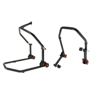 SEFIS D20 klappbarer Motorradständer Set - Lenkkopf und Hinterrad