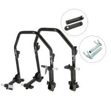 SEFIS D20U klappbarer mobiler universeller Motorradständer - SET Front und Heck - Dorn / Racing (Haken) SEFIS D20U klappbarer mobiler universeller Motorradständer - SET Front und Heck - Dorn / Racing (Haken)