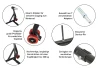 SEFIS D22 hinterer Einarm Ständer für Monoschwingen - linksseitig für Ducati Panigale / Streetfighter V2/V4 1199 40.5mm für Motorrad