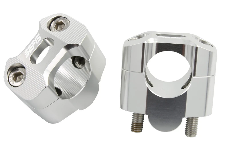 SEFIS Flat 22 Erhöhung 28,6mm - silber für Motorrad
