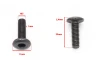 SEFIS Inbusschraube M5 x 20 mm x 1 mm – Flachkopf für Motorrad