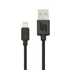 SEFIS Lade- und Datenkabel mit USB-A und Lightning-Anschlüssen 29 cm schwarz
