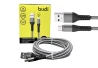 SEFIS Lade- und Datenkabel Premium mit USB-A- und Micro-USB-Anschlüssen silber 2m für das Auto
