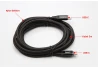 SEFIS Lade- und Datenkabel  USB-C und USB-C 100W 3m schwarz für das Auto