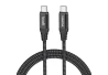 SEFIS Lade- und Datenkabel  USB-C und USB-C 100W 3m schwarz für das Auto