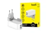 SEFIS Steckdosenladegerät mit Klappstecker 2x USB 12W 2,4A 5V für das Auto