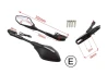 SEFIS Optic supersport Rückspiegel mit LED-Blinkern  Kawasaki ZX6R ZX10R 2009-2018 für Motorrad