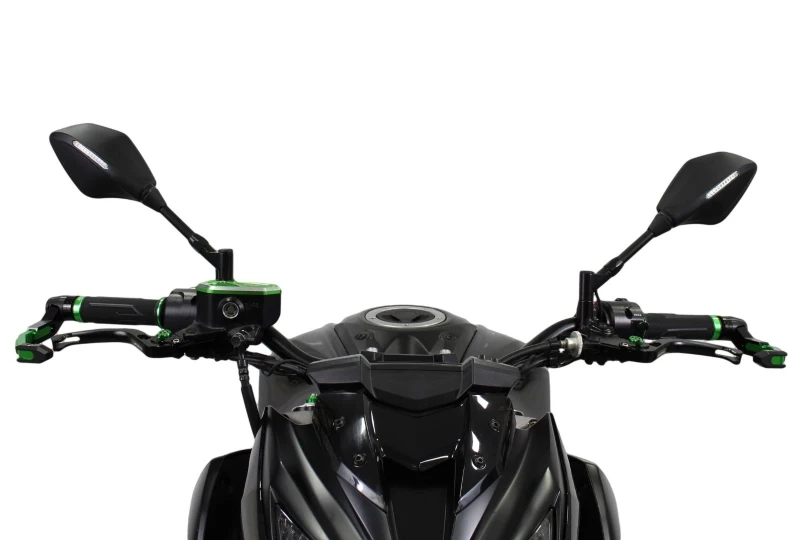 SEFIS Optic Rückspiegel mit LED-Blinkern Kawasaki für Motorrad