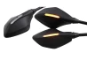 SEFIS Optic Rückspiegel mit LED-Blinkern Kawasaki Z750 / Z1000 für Motorrad