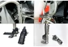SEFIS přídavné stupačky na rám 22-25mm černé für Motorrad