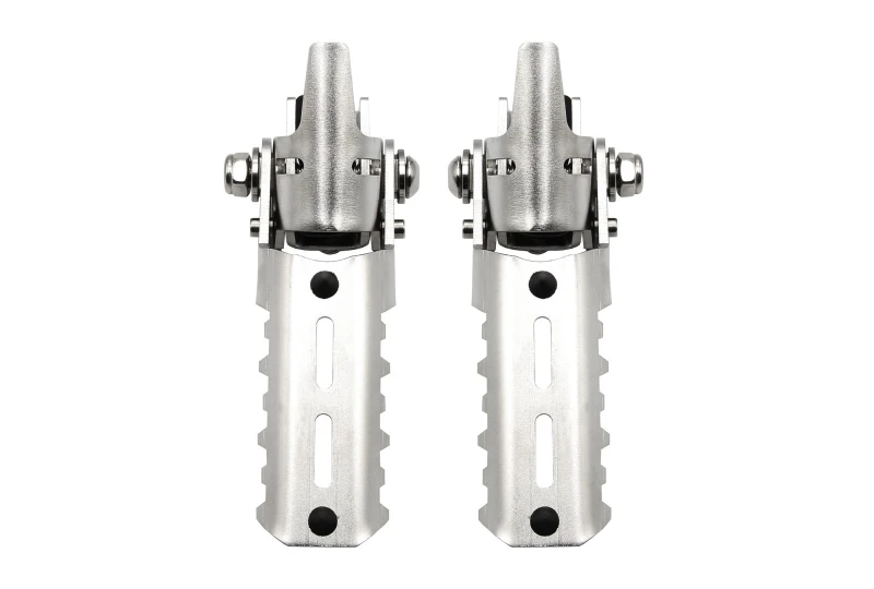 SEFIS přídavné stupačky na rám 22-25mm stříbrné für Motorrad