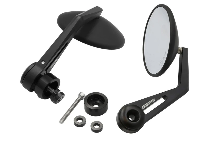 SEFIS Rock Cafe Racer Rückspiegel für Roller Piaggio Vespa für Motorrad