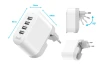 SEFIS Schnellladegerät für Steckdose mit Klappstecker 4x USB (2x USB 2.4A 5V + 2x USB 1A 5V) für das Auto SEFIS Schnellladegerät für Steckdose mit Klappstecker 4x USB (2x USB 2.4A 5V + 2x USB 1A 5V) für das Auto