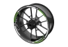 SEFIS Satz farbiger Felgenaufkleber EASY Kawasakii Z400 grün für Motorrad