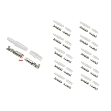 SEFIS Set Faston - Rundstecker 4mm mit Isolierung - Weibchen und Männchen - 10 Stk