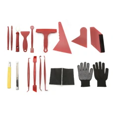 SEFIS Werkzeugset zum Kleben von Folien und zum Tönen von Glas 17-tlg