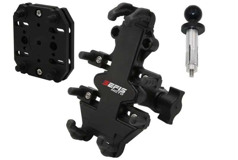 SEFIS Spine S Telefonhalter für den Lenkkopf mit Anti-Shock-Adapter für Motorrad