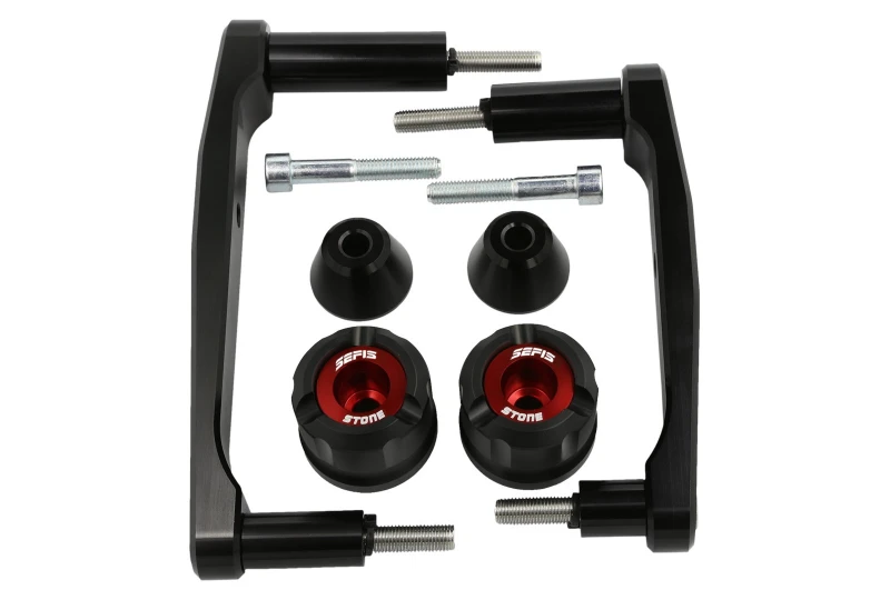 SEFIS STONE Sturzpads Kawasaki Z900 rot für Motorrad