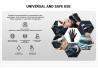 SEFIS Superior extra starke Nitrilhandschuhe Größe XL schwarz 10 Stk für den Haushalt