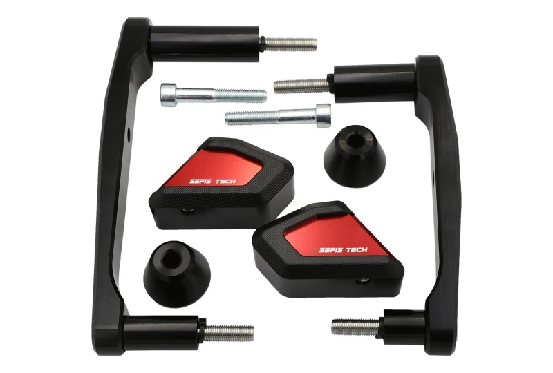 SEFIS TECH Sturzpads Kawasaki Z900 rot für Motorrad