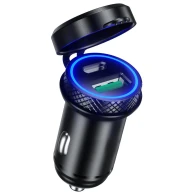 SEFIS Z6 2x USB-Buchse - Autoladegerät 30W QC 3.0 USB-A und USB-C Metall