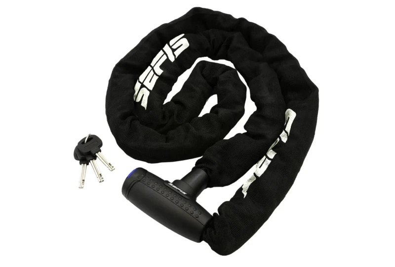SEFIS Schloss mit Kette 9,5mm 2M für Motorrad