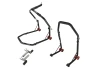 SEFIS D18 Motorradständer Set Lenkkopf und Hinterrad - 2in1 - Schwarz für Motorrad