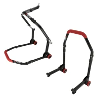 SEFIS M20 klappbarer Motorradständer Set - Lenkkopf und Hinterrad