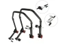 SEFIS D20 klappbarer Universal-Motorradständer - SET Front und Heck - V-Aufnahme / 2in1 für Motorrad