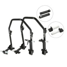 SEFIS D20U klappbarer mobiler universeller Motorradständer - SET Front und Heck - Dorn / Standard SEFIS D20U klappbarer mobiler universeller Motorradständer - SET Front und Heck - Dorn / Standard