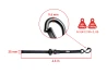 SEFIS SET 25 Spanngurte 4x Gurt mit Ratsche 25 mm x 4,6 m 4x Gurt TÜV/GS für Motorrad