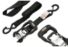 SEFIS SET 40 Spanngurte 4x Gurt mit Ratsche 40 mm x 240 cm 4x Gurt TÜV/GS für Motorrad
