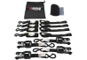 SEFIS SET 40 Spanngurte 4x Gurt mit Ratsche 40 mm x 240 cm 4x Gurt TÜV/GS für Motorrad