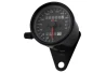 SEFIS mechanischer analoger Tachometer für Motorräder Retro 200 schwarz