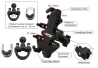 SEFIS SPINE T ganzmetall Outdoor-Halter mit Klemme für Motorrad