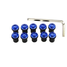 Plexiglasschrauben blau