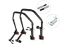 SEFIS D20 klappbarer Universal-Motorradständer - SET Front und Heck - Single / Racing (Haken) für Motorrad