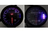 SEFIS mechanischer analoger Tachometer für Motorräder Retro 200 schwarz