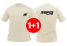 SEFIS Street T-Shirt beige 1+1 für Biker