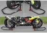 SEFIS D18 Motorradständer Set Vorder- und Hinterrad - schwarz für Motorrad