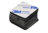 3M schwarzer doppelseitiger Aufkleber 30x30mm 10 Stk. 
