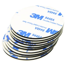 3M schwarzer doppelseitiger Aufkleber Ø50mm 10 Stk.