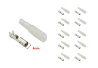 SEFIS Faston Stecker - Rundstecker 4mm mit Isolierung - Weibchen - 10 Stk für Motorrad