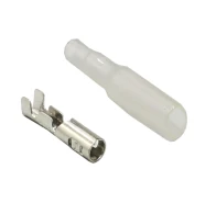 SEFIS Faston Stecker - Rundstecker 4mm mit Isolierung - Weibchen - 10 Stk